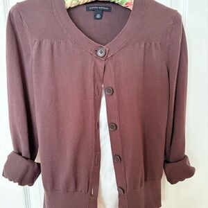 Banana Republic Cardigan in Rich Brown